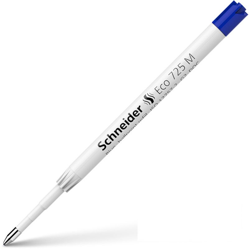 Schneider Schreibgeräte Schneider Eco 725 - Balpen - Medium - Blauw - Wit - 1 stuk