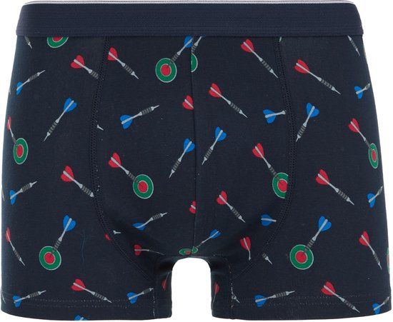 WE Fashion Heren boxershort met print - Navy blue - S