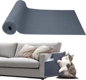 Merkloos / Sans marque Wan GmbH Zelfklevende Krabmat voor Katten - Bescherming voor Sofa en Muur, Lichtgrijs 40cm x 250cm