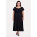 YOEK robe d'été bleu foncé