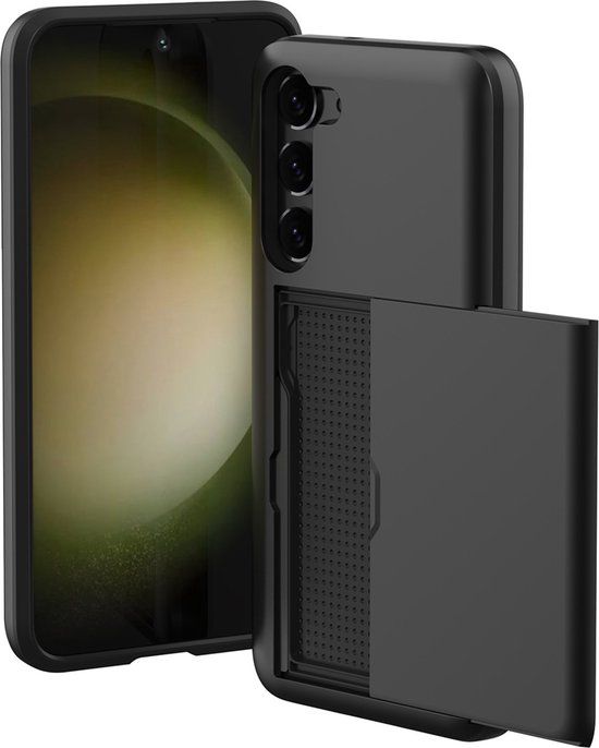 iMoshion Hoesje Samsung Galaxy S23 - Backcover met pasjeshouder - Zwart
