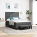 Prolenta Maison Exclusive - Boxspringbed met kussens, donkergrijs, 140 x 200 cm, gestoffeerd