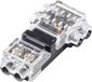 TRU COMPONENTS TC-14376144 Snelsluiting Flexibel: 0.5-0.75 mm² Massief: 0.5-0.75 mm² Aantal polen: 2 12 stuk(s) Doorzichtig, Zwart