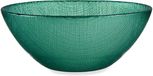 Vivalto Artesania Cerd Vivalto Kommetjes/serveer schaaltjes/soepkommen - Murano - glas - D15 x H6 cm - groen - Stapelbaar