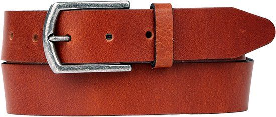 Petrol Industries Leren Riem Heren - Broekriem - Verstelbaar - Cognac - 115 cm