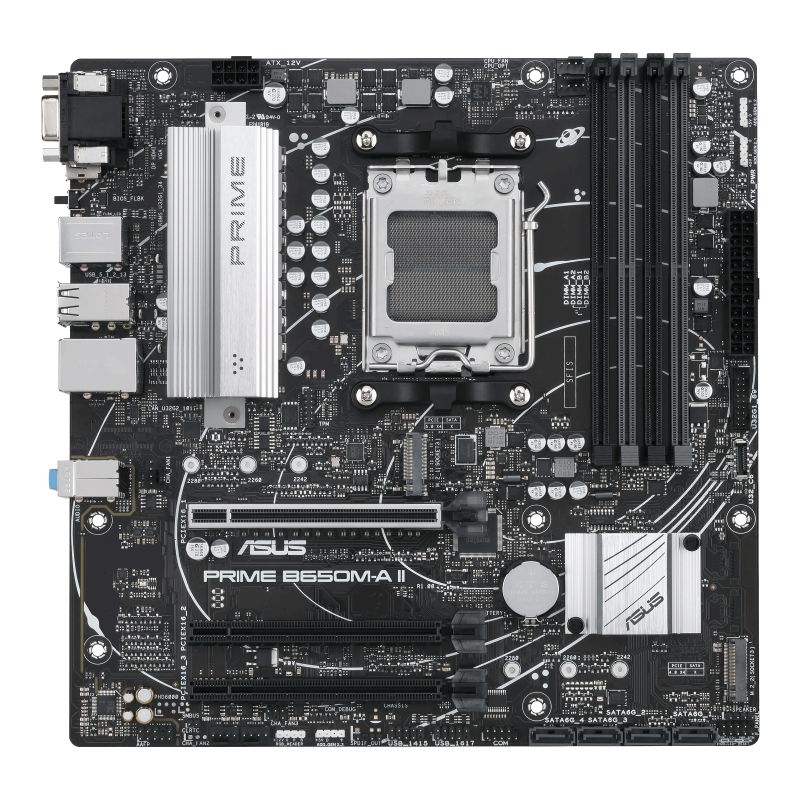 ASUS PRIME B650M-A II-CSM AMD B650 Socket AM5 Micro ATX Motherboard