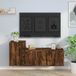 Maison Exclusive - Set de deux meubles TV, placage chêne fumé, bois composite