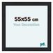 Your Decoration Cadre photo 55x55 cm Noir Bois MDF Como
