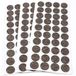 Adsamm WFP-30-SA-BR-18-40 120 x wol-viltglijder, bruin, Ø 18 mm