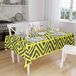 Bonamaison Tafelkleed, Anti-Mold, Sneldrogend, Waterdicht, 100% Polyester Tafellaken, Neon Geel, Rook, 140 x 160 Cm