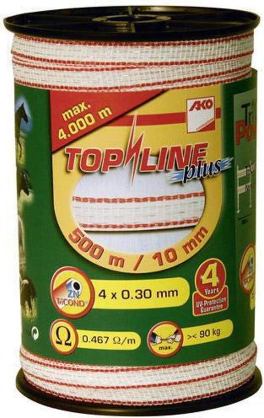 AKO Topline Lint Wit/rood 10mm 200mtr