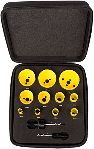 Starrett KFC11021 Deluxe Electrician Hole Saw Kit (13)