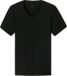 Schiesser Heren V-hals shirt met korte mouw - Zwart - Maat M