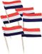Haza Vlaggetjes 7cm 50 stuks rood-wit-blauw