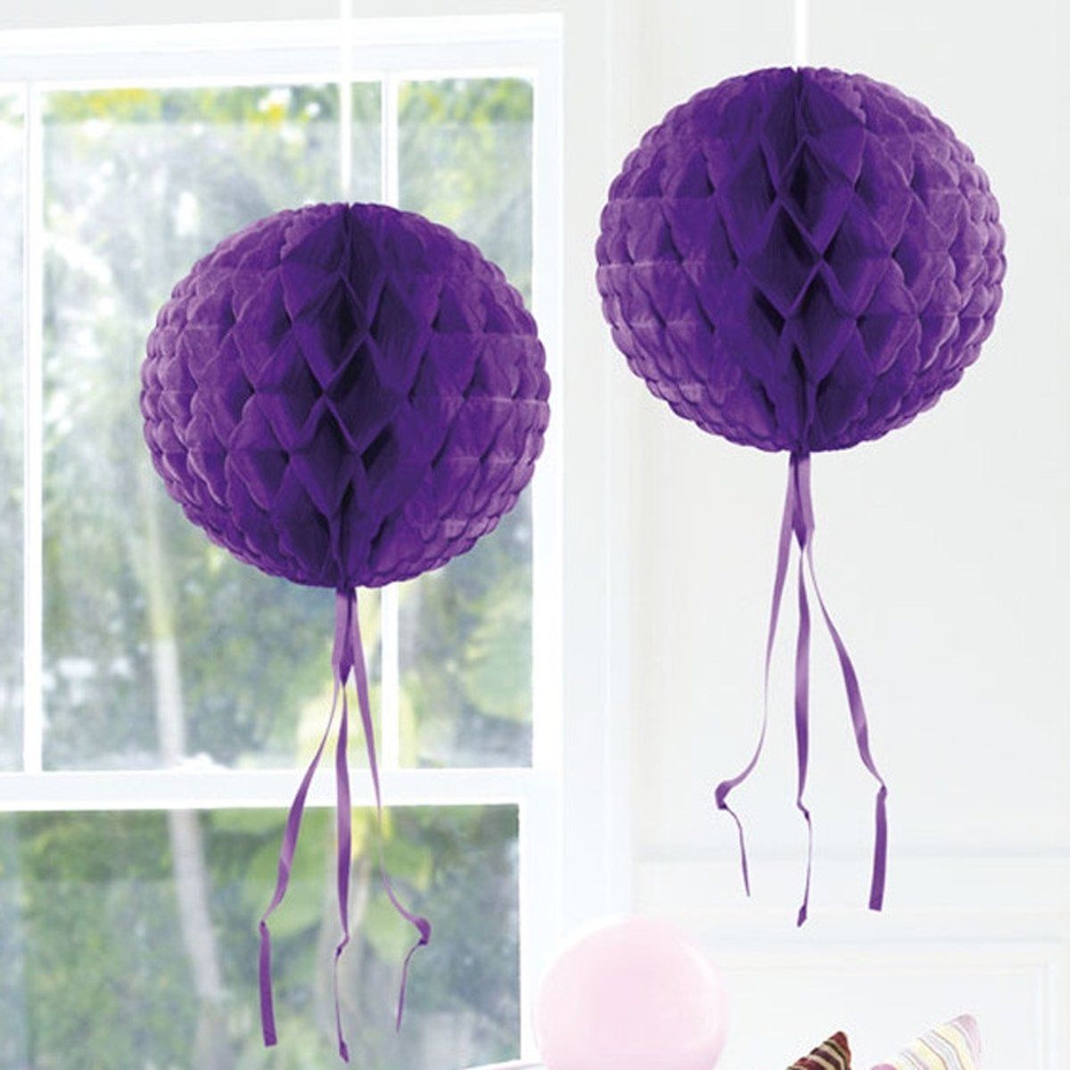 Folat Paarse honeycomb bol - 30 cm