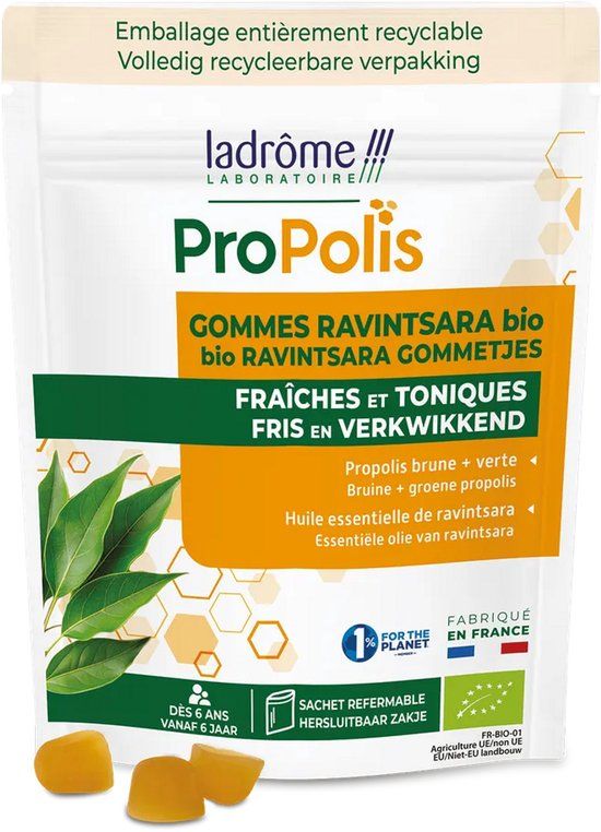 Ladrôme Propolis Ravintsara Gommetjes Bio 45GR