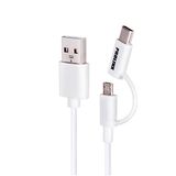 Prolinx LT-3c Dual Lightning-kabel (USB 3.0 en Micro USB naar USB type A, 1 m) wit