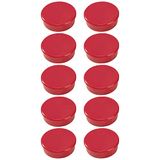Dahle Whiteboard Magneten - 10 stuks - Rood - Rond 3,8 cm