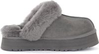 UGG Disquette Pantoffels Charcoal - Dames - Donkergrijs - Maat 39