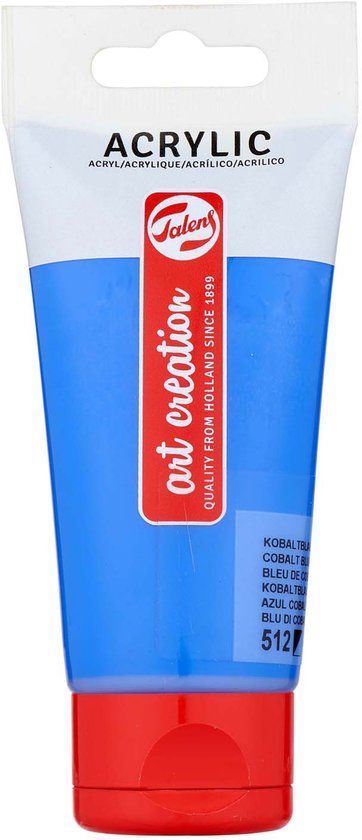 Talens Art Creation acrylverf tube van 75 ml, kobaltblauw (ultramarijn) (512)