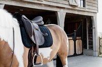 Kentucky Horsewear Velvet Dressage Saddle Pad - Black - Full