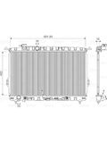 Valeo Radiateur 734949 | Compatibel met: HYUNDAI SONATA IV, XG, KIA MAGENTIS I