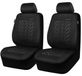 Housses de siège auto - Sièges avant - Compatible airbag - Impression bande 3D - Universel