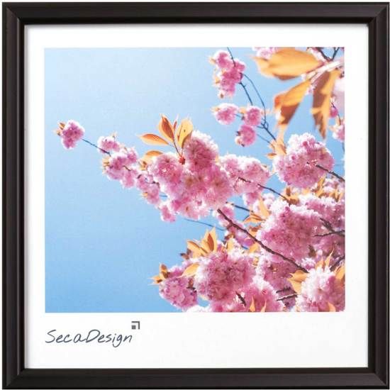 SecaDesign Iris Photo Frame - Photo Size 30x30 cm - Black