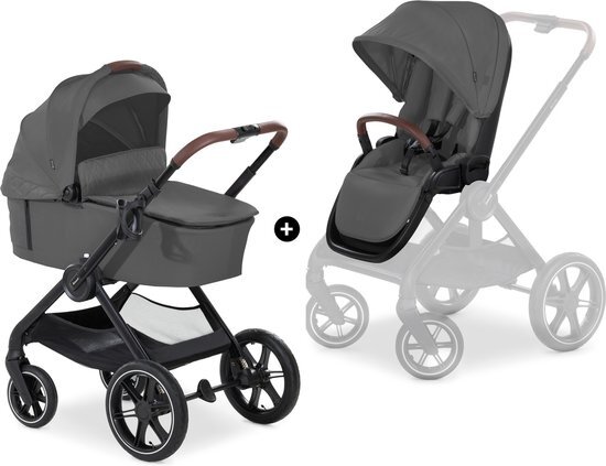 hauck Kinderwagen Walk N Care Air Set Donkergrijs donkergrijs