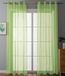 Gardinenbox Gardinenbox set van 2 ooggordijnen transparant »Uni« Gardine Stores gordijn oogjes loden bandafsluiting woonkamer, 20332-cn2, 100% polyester, appelgroen, HxB 245x140 cm