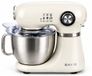 Swiss Haus® KM2005 Keukenmachine – 1000W Keukenrobot – 5L RVS Mengkom met Handgreep – 12 Snelheden – Retro Design – Multifunctionele Keukenmixer met Accessoires - Crème