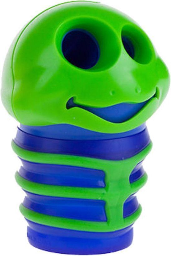 Maped Croc Croc Dubbele Puntenslijper - Blauw/Groen - Met Opvangbak