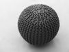 Pouf fait main 50x50 cm, gris frais, comme coussin de sol ou repose-pieds