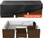 Vevor Patio Meubelhoes 420D Waterdicht Zwart 330x214x71cm