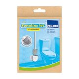 PARODI & PARODI - Afneembare toiletborstel, toiletborstel met zelfklevende haak, toiletborstel voor thuis, reizen, nuttige accessoires voor camper, kleine lichte toiletborstel, accessoires