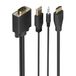 AISENS - A115-1007 SVGA+Audio vers HDMI, SVGA/M+3,5/M+USB-A/M-HDMI A/M, 1,0 m