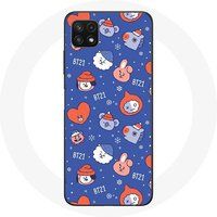 Maniacase Etui voor Samsung Galaxy A22 5G BTS Bangtan Sonyeondan BT21 Kerstmis 2023