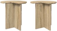 vidaXL Bijzettafel Sonoma Eiken Set van 2