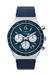 Timex Q Timex Chronograph Blauw Horloge - Heren - Roestvrij Staal & Leer - 40mm