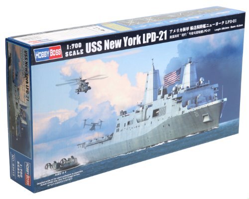 Hobbyboss 1:700 Schaal"USS New York LPD-21" Model Kit (Grijs)