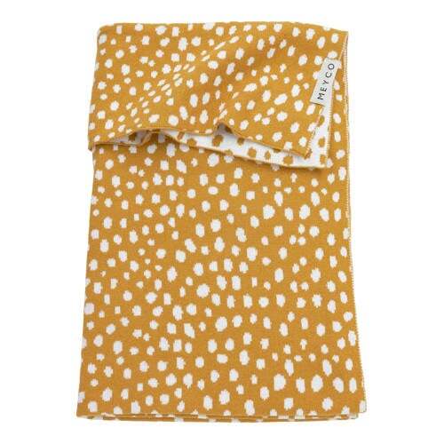 Meyco Meyco baby wiegdeken Cheetah 75x100 cm honey gold