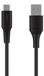 FIXED Câble de charge et de données court Silicone liquide USB/USB-C PD, 0,3 mètre, 60W, noir