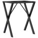 Pieds de table à manger X-frame 60x40x73 cm acier