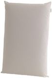 Baby Minder Babybed-hoofdkussen, katoen, 38 x 58 cm, gemaakt in Italië, wit
