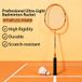 Double Fish JinQue Raquettes de badminton légères et durables Set de doubles Orange 1307 avec housse, 2 raquettes, volants non inclus