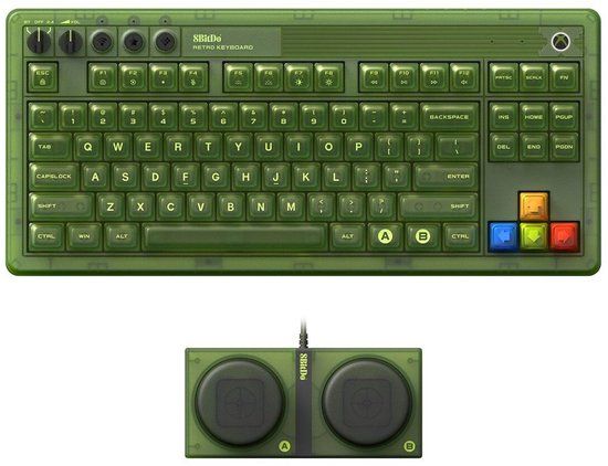 8Bitdo Retro 87 Xbox Edition - Groen