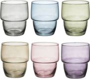 Secret de Gourmet water/sap glazen Rodrig - 12x stuks - 280 ml - Drinkglazen - Waterglazen - Stapelbaar
