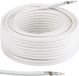 Thomson SAT Installatie Coaxkabel 50m 100dB TV Antennekabel Digitaal Coax 4K Wit