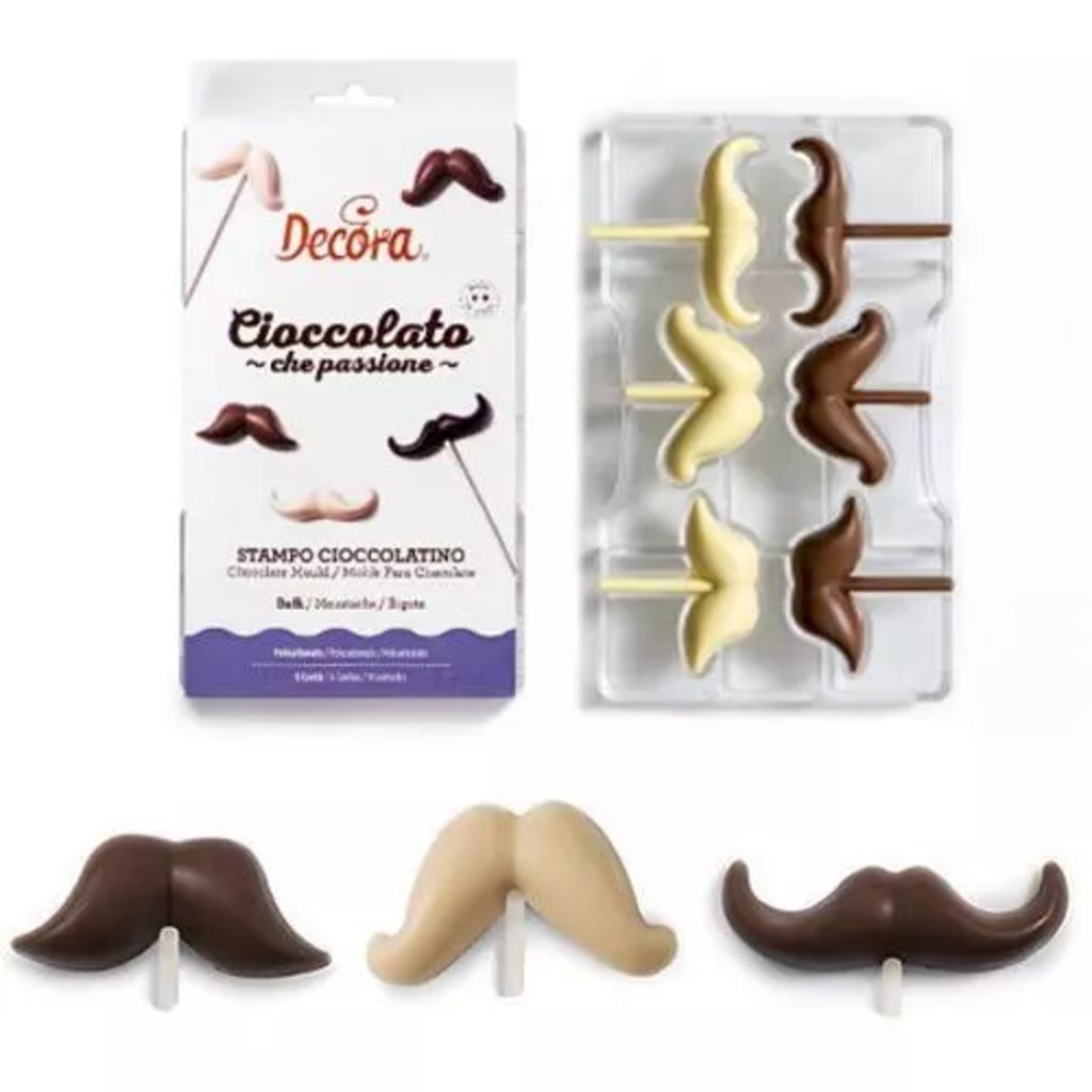 Decora Chocolade mal Moustache / Snor