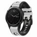 By Qubix Qubix Garmin Fenix 8 / 8 Pro 47mm Bandje - Leer & Siliconen - Wit - 22mm Quickfit
